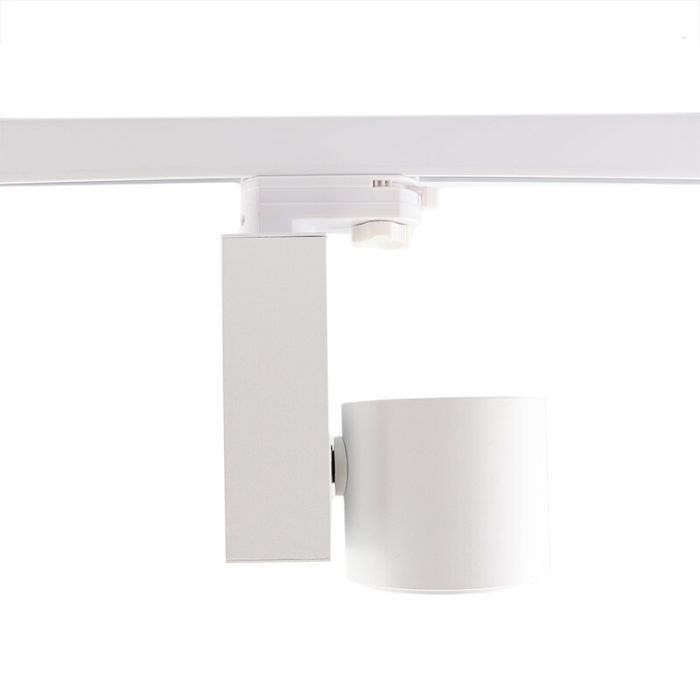 White Bisolux Master B track spot, Philips driver, 4000k, 30w, 36 degrees