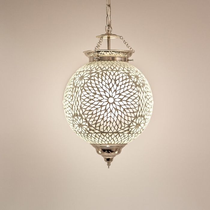 Transparent oriental pendant light mosaic, Nisrin
