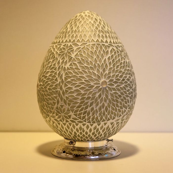 Transparent oriental table lamp mosaic, Lara