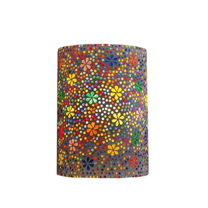 Multicoloured oriental wall light mosaic, Mahdia