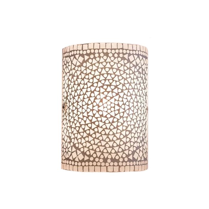 Transparent oriental wall light mosaic, Mahdia