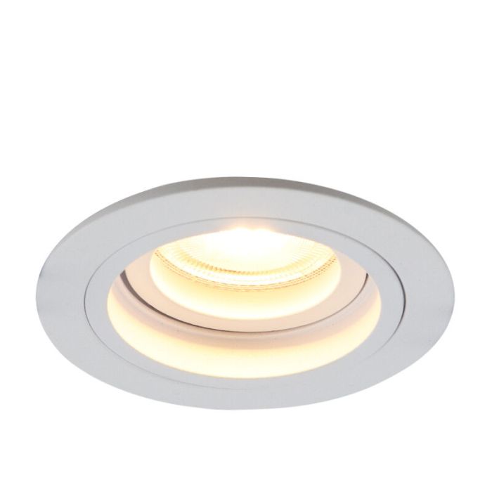 Modern recessed light white, Bredal