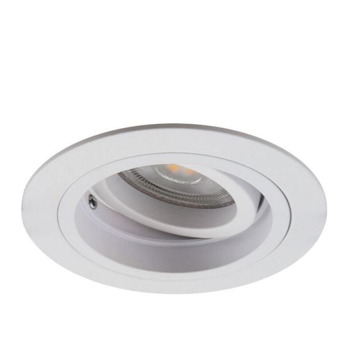Modern recessed light white, Bredal
