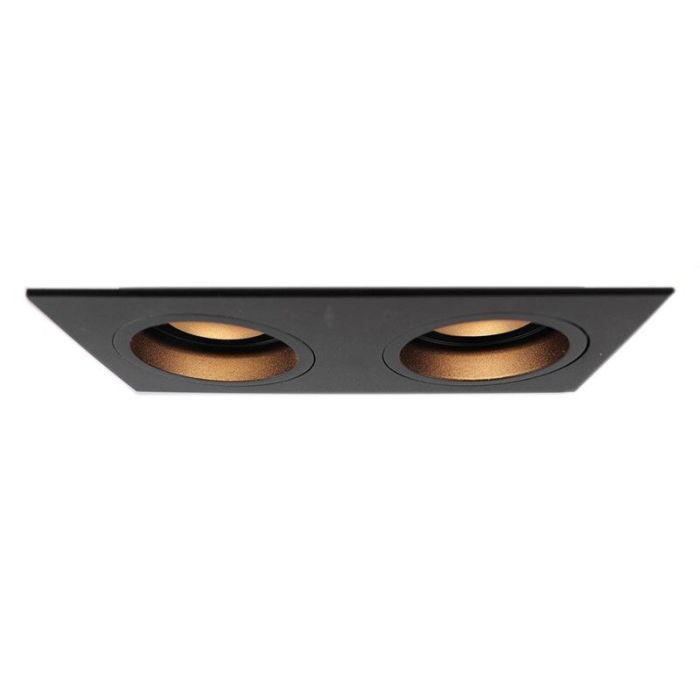 Modern recessed light black, Bredal