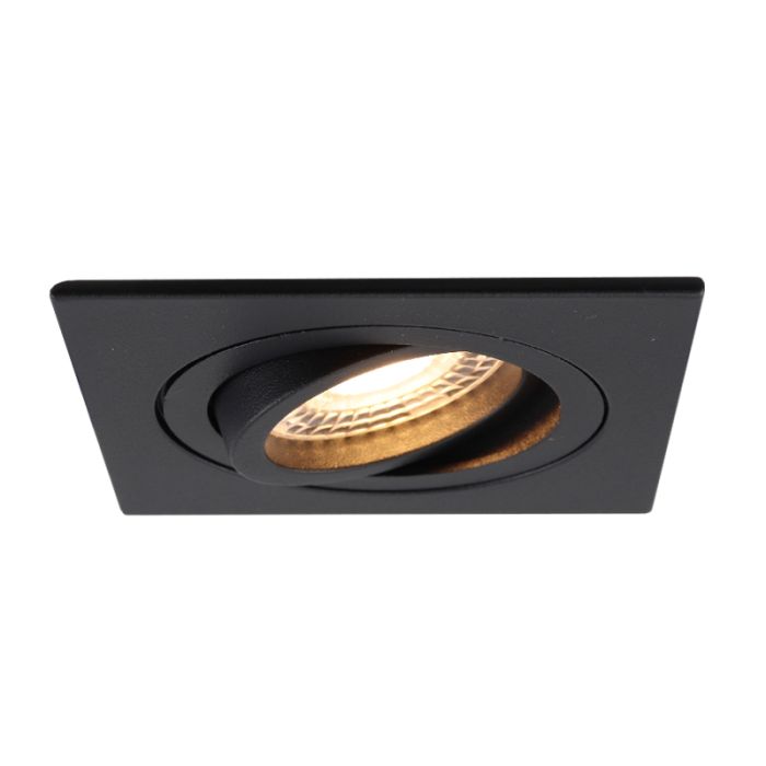 Aluminium recessed light black, Scott