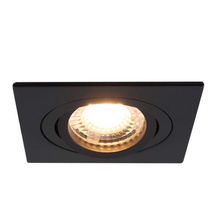 Aluminium recessed light black, Scott