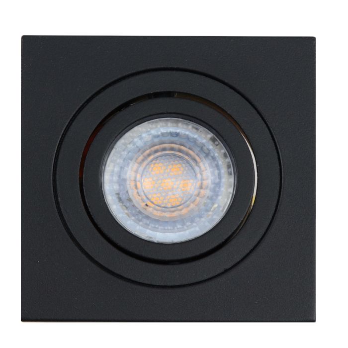 Aluminium recessed light black, Scott