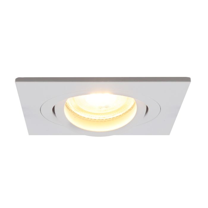 Aluminium recessed light white, Scott