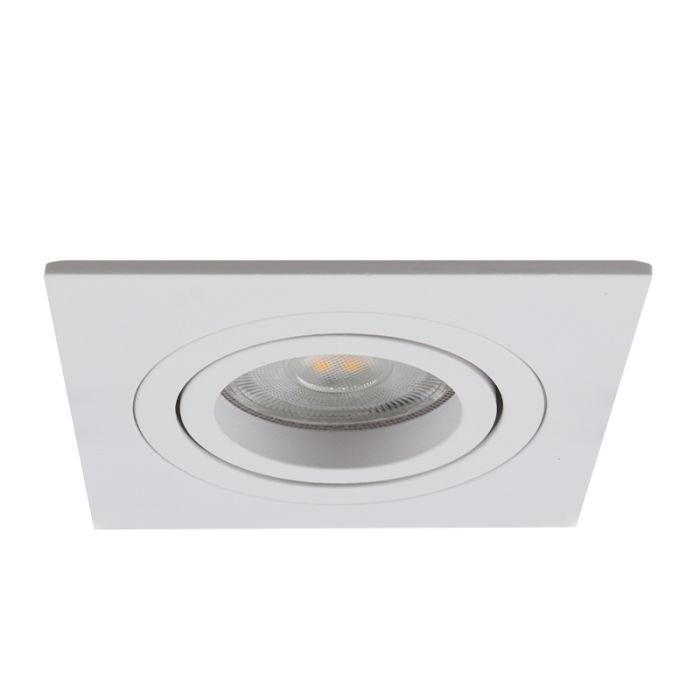 Aluminium recessed light white, Scott