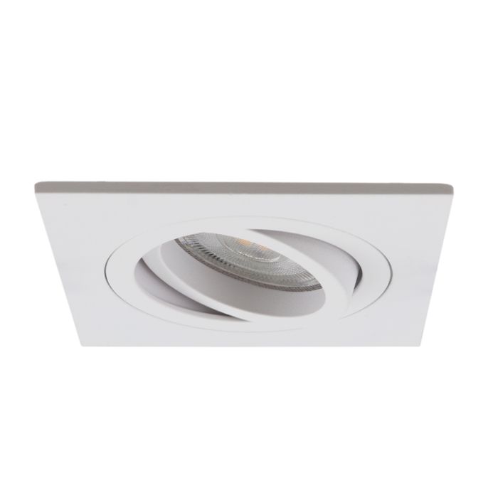 Aluminium recessed light white, Scott