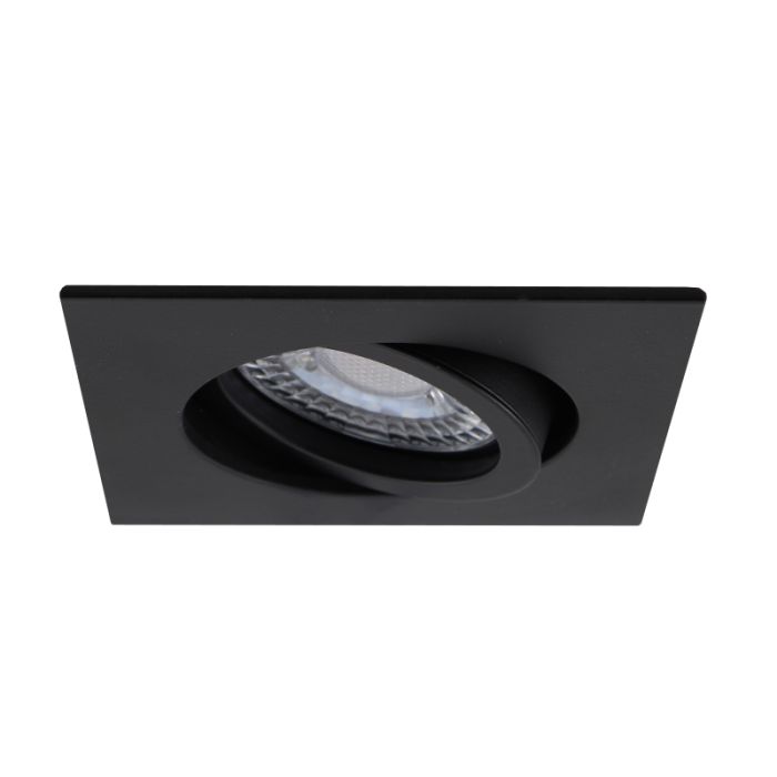 Aluminium recessed light black, Onno