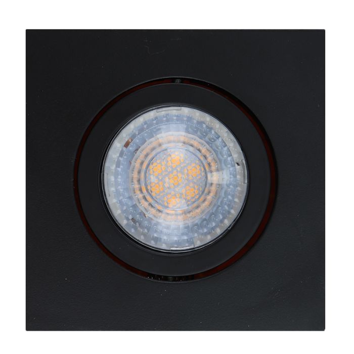 Aluminium recessed light black, Onno