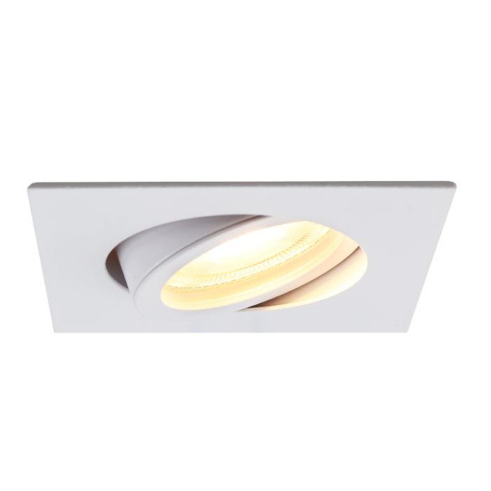 Aluminium recessed light white, Onno
