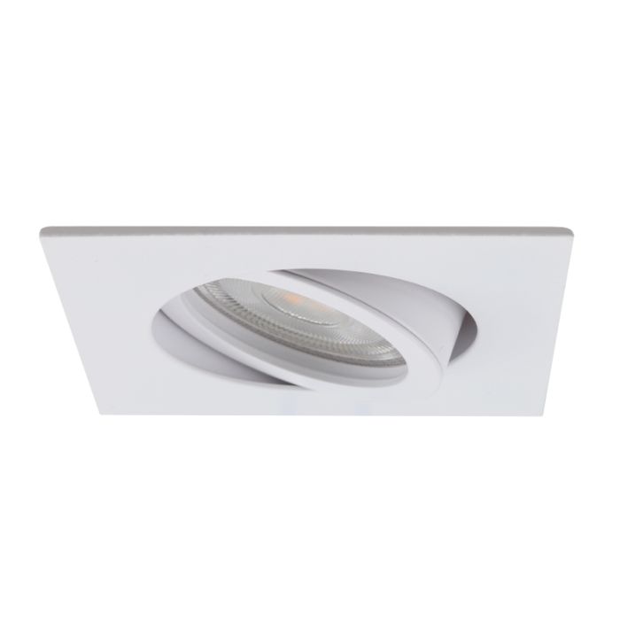 Aluminium recessed light white, Onno