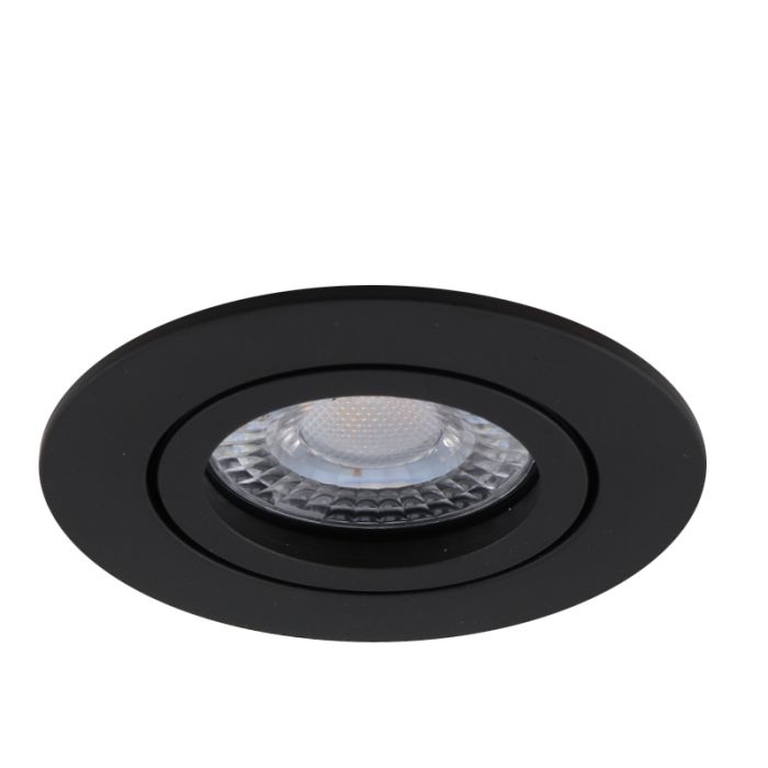 Aluminium recessed light black, Onno