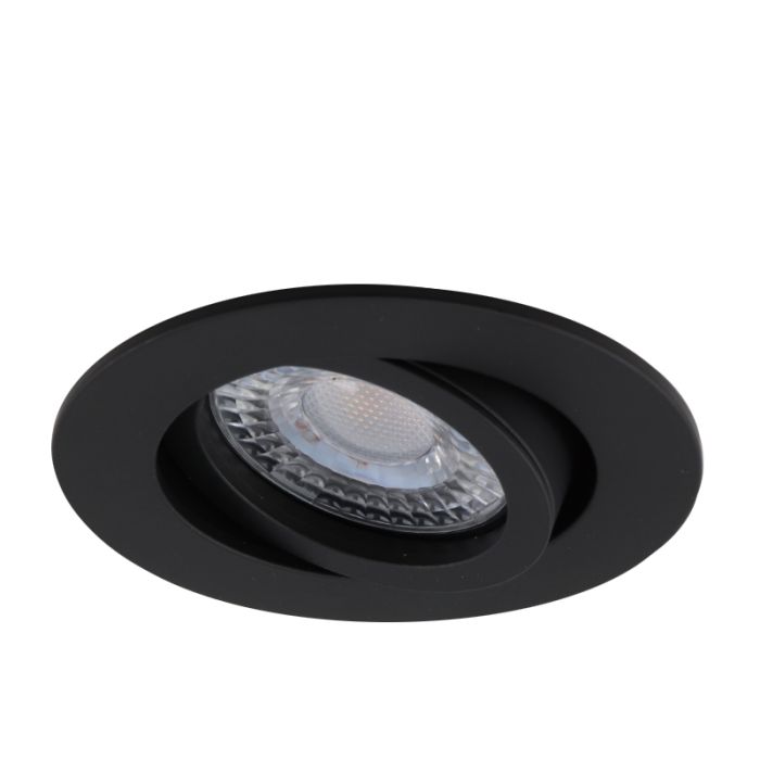 Aluminium recessed light black, Onno