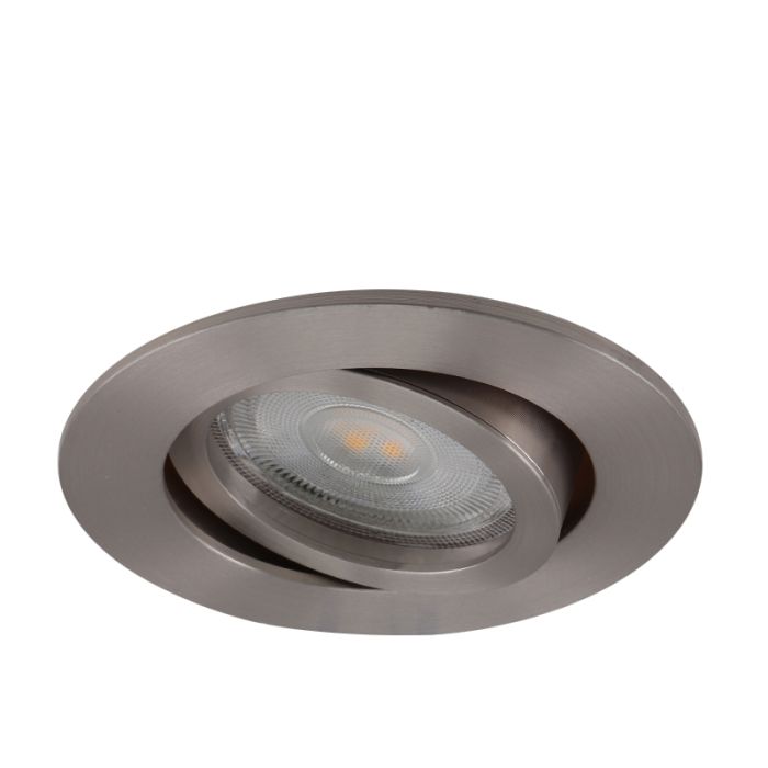 Aluminium recessed light chrome, Onno
