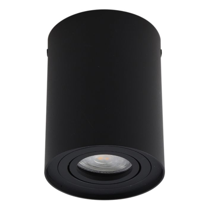 Modern surface mounted downlight black, Onno