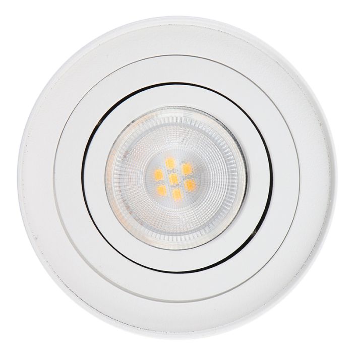 Modern surface mounted downlight white, Onno
