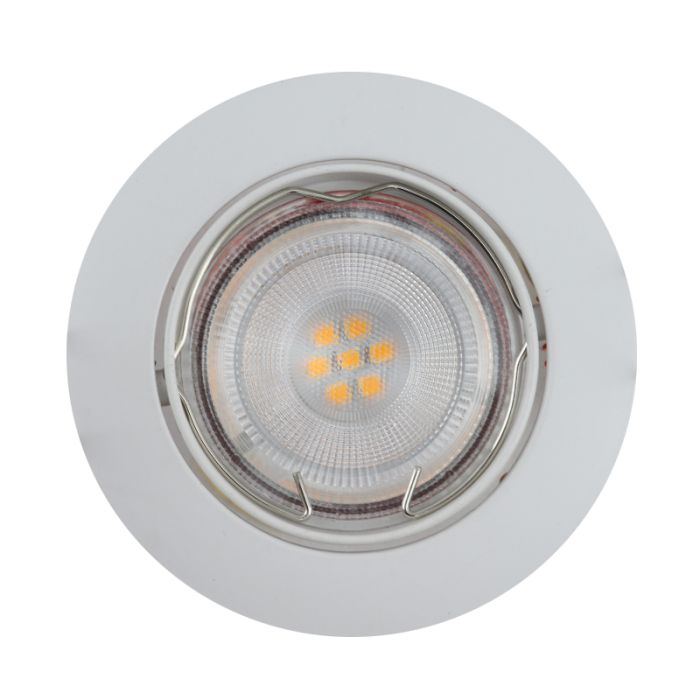 Aluminium recessed light white, Rudo