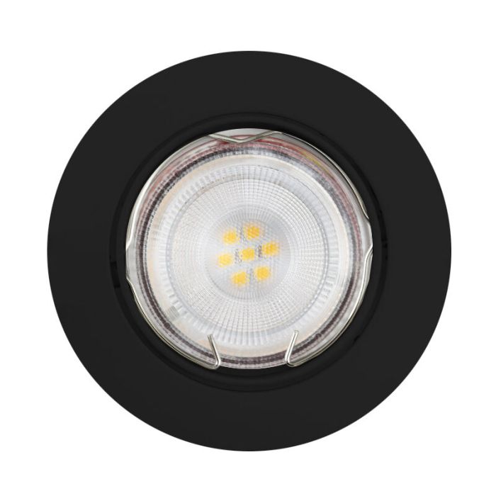 Aluminium recessed light black, Rudo