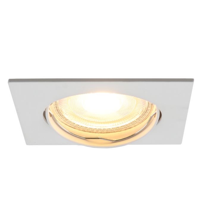 Aluminium recessed light white, Ravi