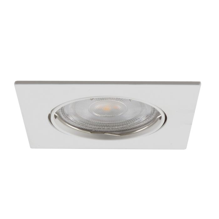 Aluminium recessed light white, Ravi