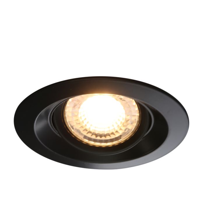 Aluminium recessed light black, Tycho
