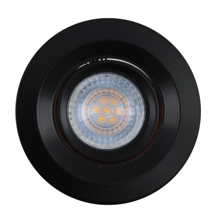 Aluminium recessed light black, Tycho