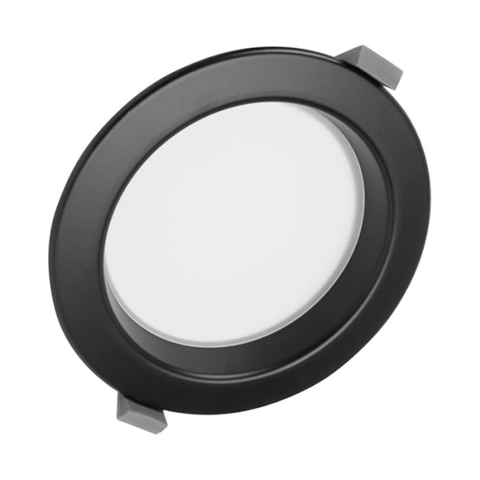 Black downlight aluminium, Otmar, 12W, white switch LED, IP22