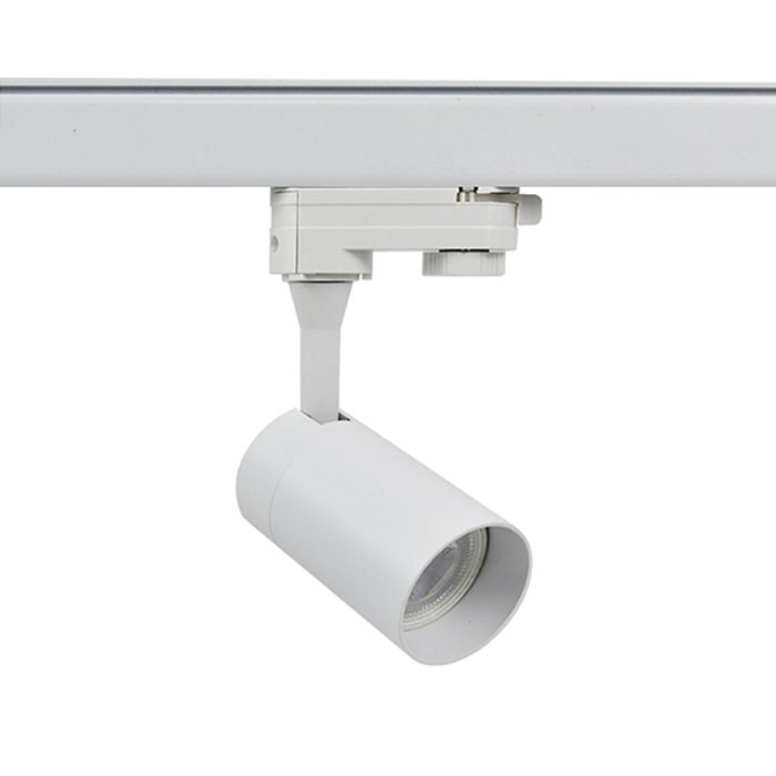 White 3-phase track spotlight Ylva, Pro
