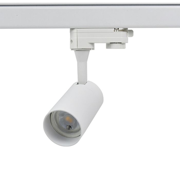 White 3-phase track spotlight Ylva, Pro