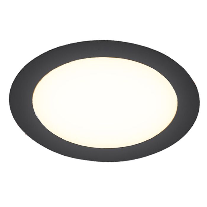 Black downlight aluminium, Umbriel, 6W, 4000K LED, IP44