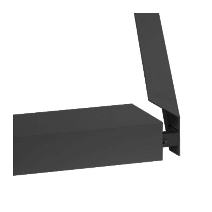 Black surface-mounted click frame 30x120