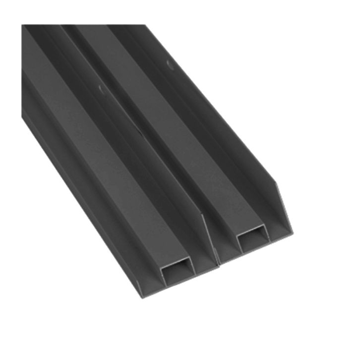 Black surface-mounted click frame 30x120
