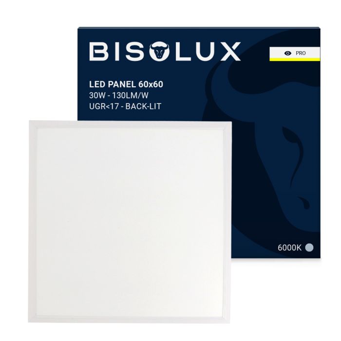 600x600 LED Panel - 135 lm/W - UGR<17 - 6000K - Back-Lit