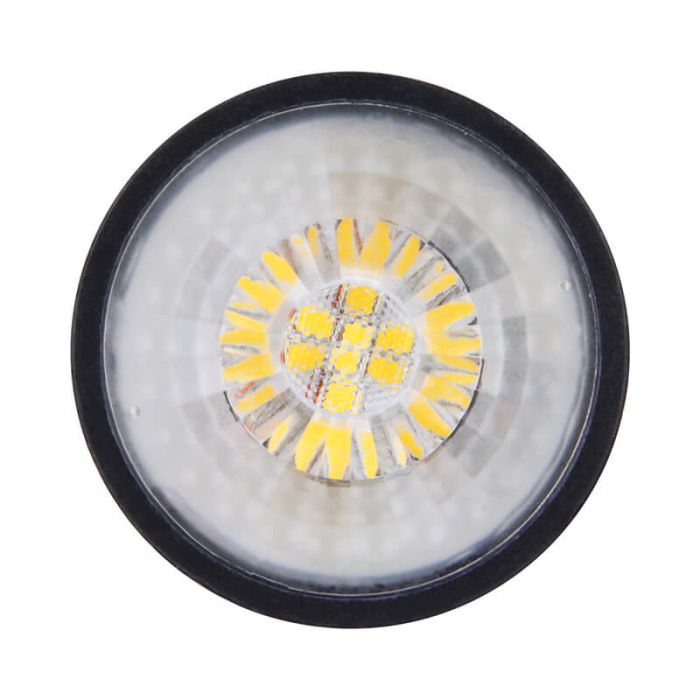 Dimmable GU10 LED bulb Antonie, black, 3W, 4000K