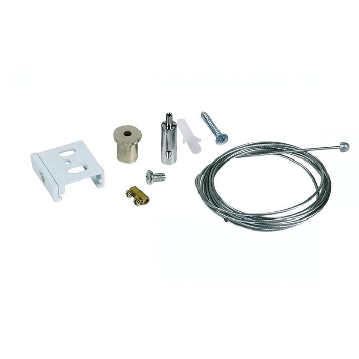 Pendant set for 3-phase track lighting, 5 meters, white, Pro