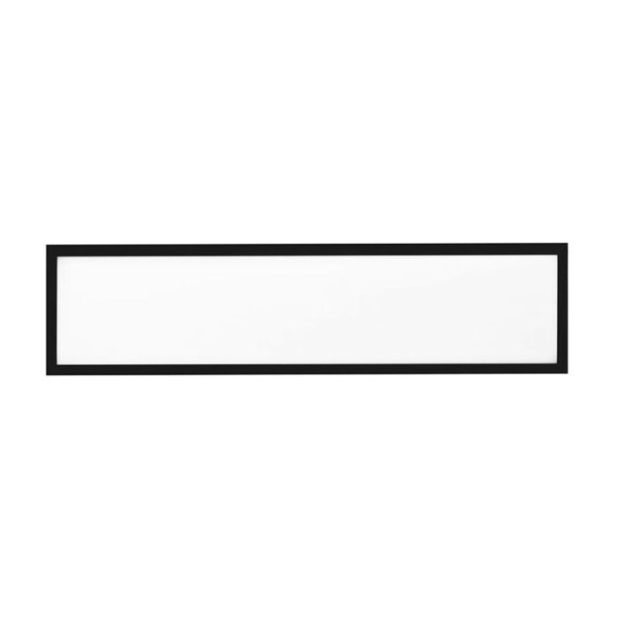 Black 1200x300 LED Panel - 100 lm/W - UGR<19 - Adjustable White - Back-Lit
