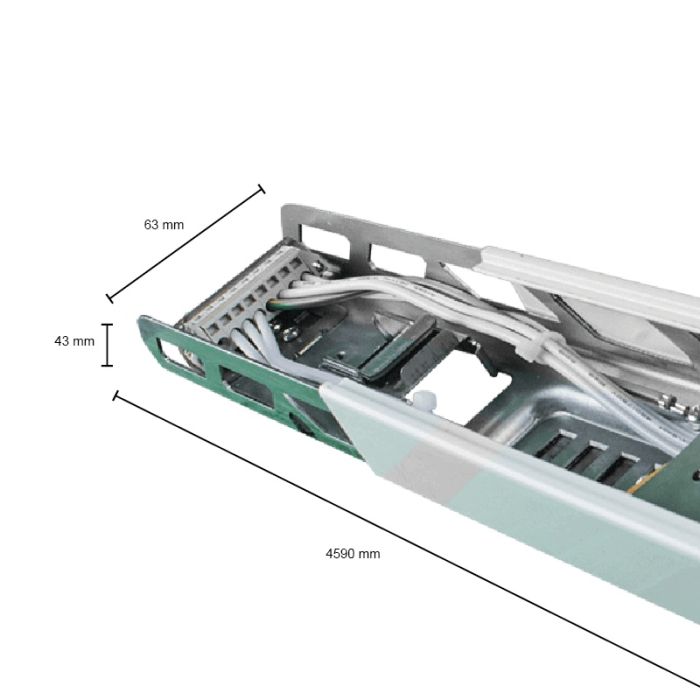 Supporting rail for Saturn light line