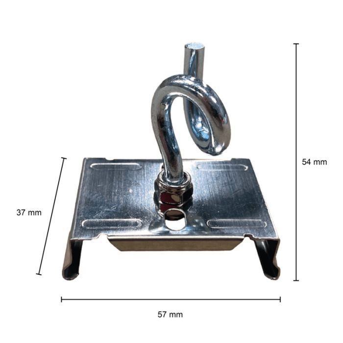 Pendant mounting clip for Saturn light line