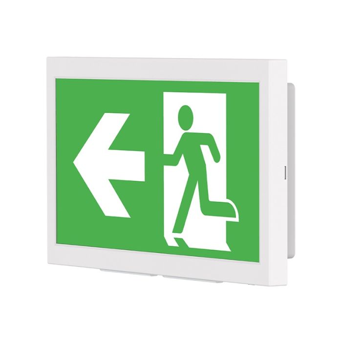 Wall recessed/surface-mounted emergency lighting, 3W, 6000K LED, IP40