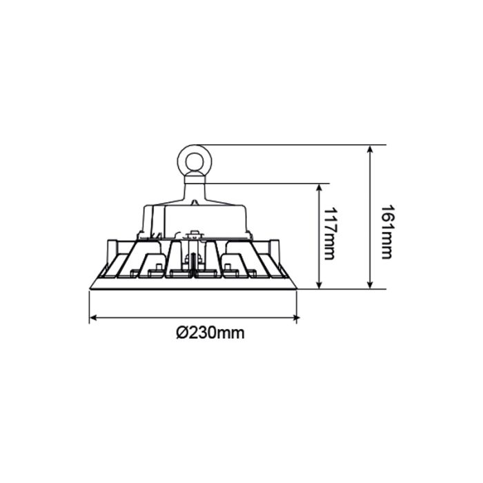 LED high bay with Philips driver - Kady - 100W - 4000K - IP65