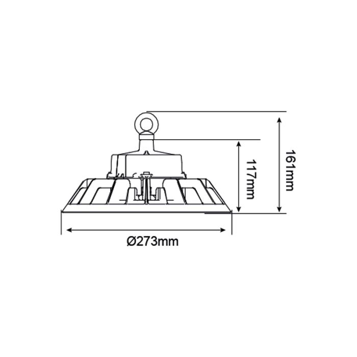 LED high bay with Philips driver - Kady - 150W - 4000K - IP65
