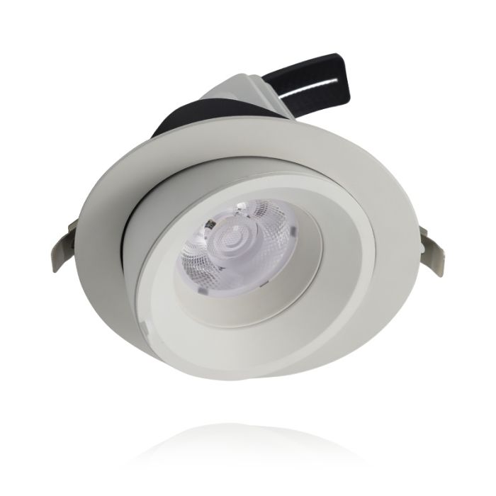 White downlight aluminium, Anjuli, 33W, white switch LED