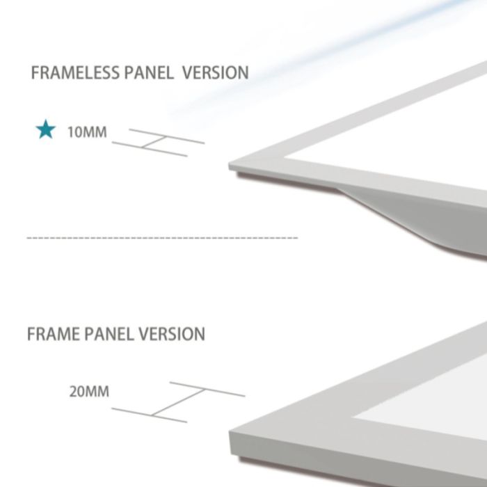 LED panel 60x60 - 40W - 6000K - UGR<22 - back-lit - narrow edge