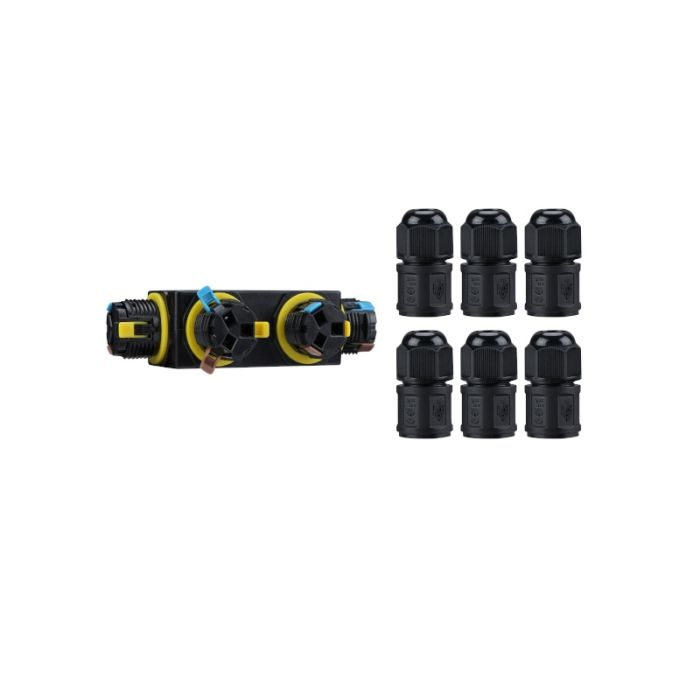 3 pin 6-way connector, IP68