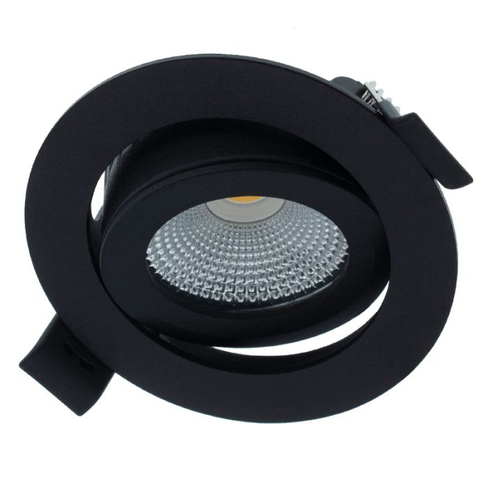 Black downlight aluminium, Wimke, 5W, RGBW LED, IP54