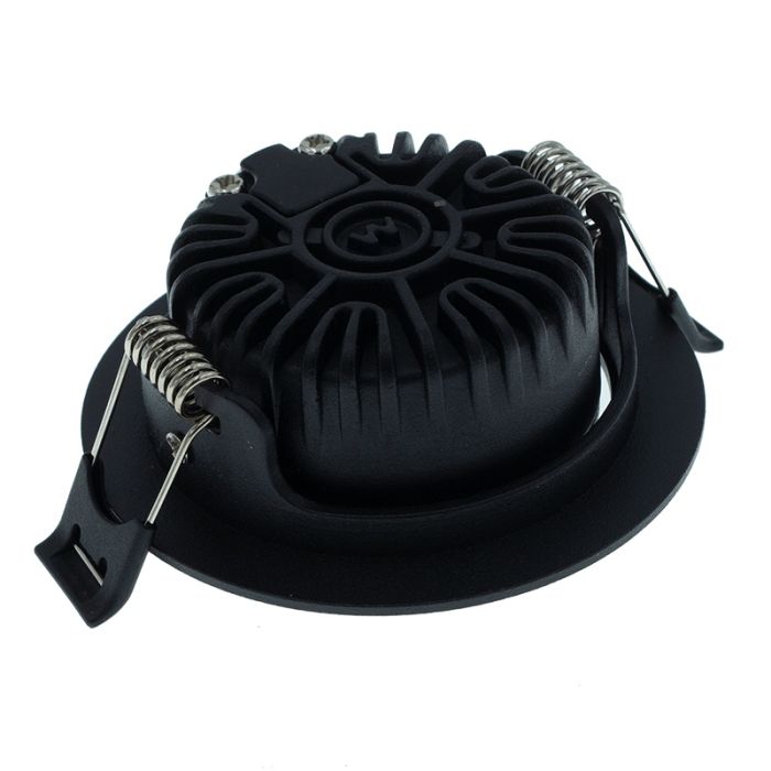 Black downlight aluminium, Wimke, 5W, RGBW LED, IP54