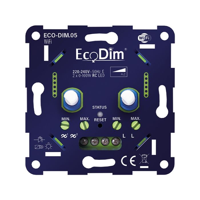 Double WiFi LED dimmer 0-100W